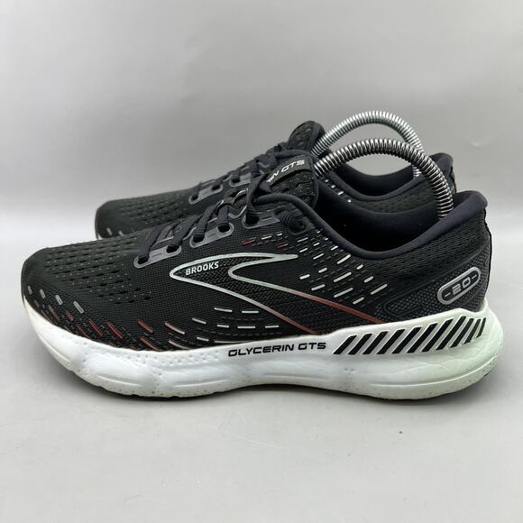 Brooks Glycerin GTS 20 Running Shoes Women Size 9.5 B Black Comfort Low Sneakers - Picture 3 of 10